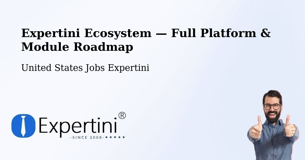 Expertini Ecosystem — Full Platform & Module Roadmap – York